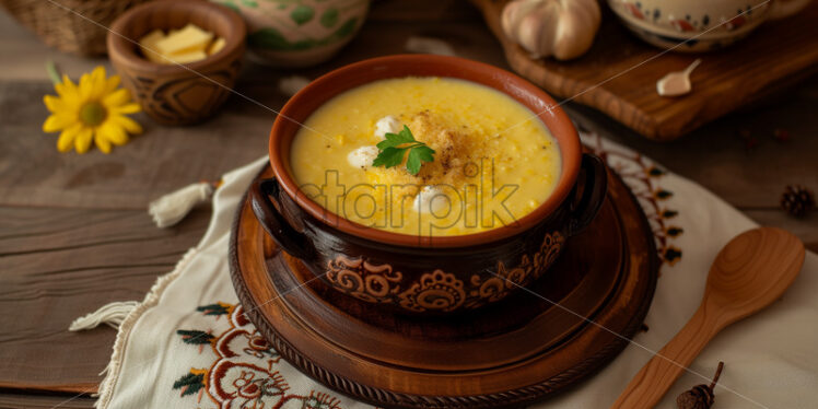 Romanian Cornmeal Porridge - Starpik Stock