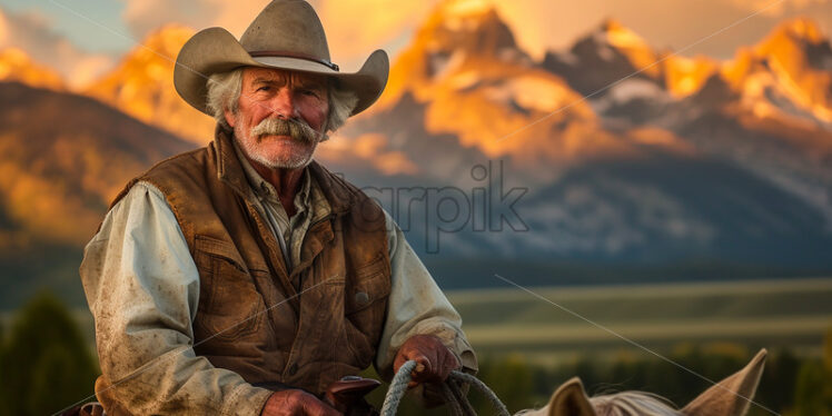 Rugged Cowboy Rancher - Starpik Stock