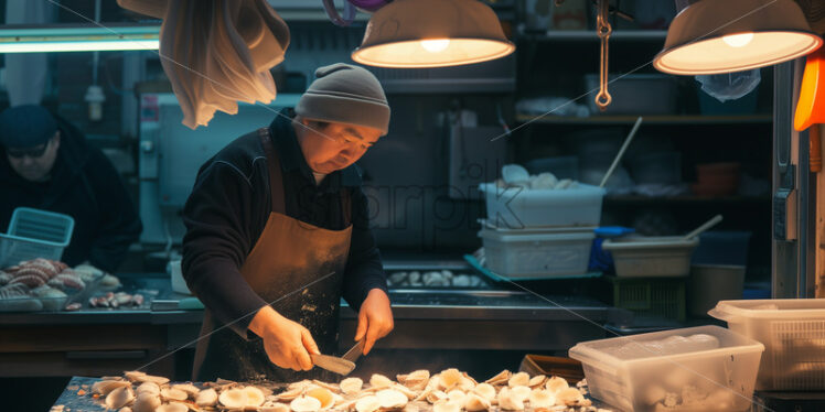 Skilled Scallop Preparer - Starpik Stock