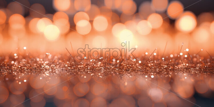 Sparkles peach background bokeh lights - Starpik Stock