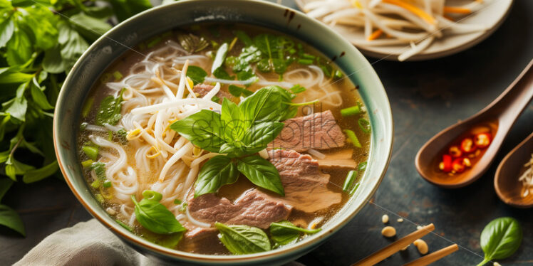 Vietnamese Beef Noodle Soup - Starpik Stock
