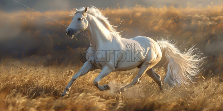 A beautiful horse on a plain - Starpik Stock