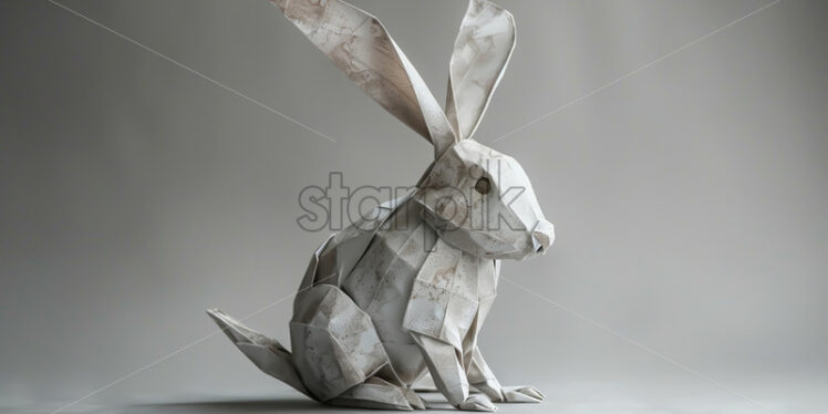 A bunny made of paper - Starpik Stock