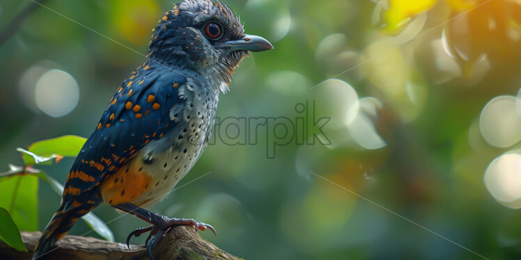 A cuckoo bird on a tree branch - Starpik Stock