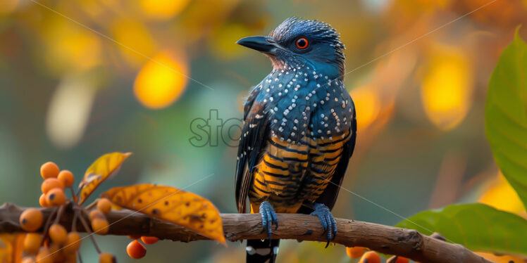 A cuckoo bird on a tree branch - Starpik Stock