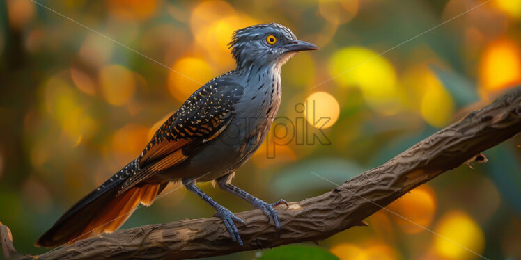 A cuckoo bird on a tree branch - Starpik Stock