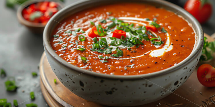 A delicious tomato cream soup - Starpik Stock