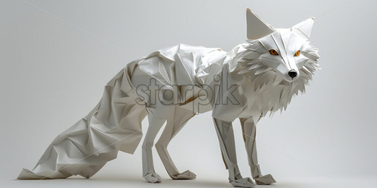 A fox made of paper - Starpik Stock
