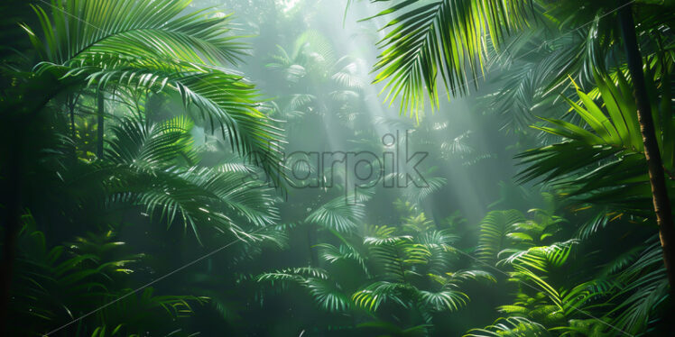 A lonely forest untouched by man - Starpik Stock