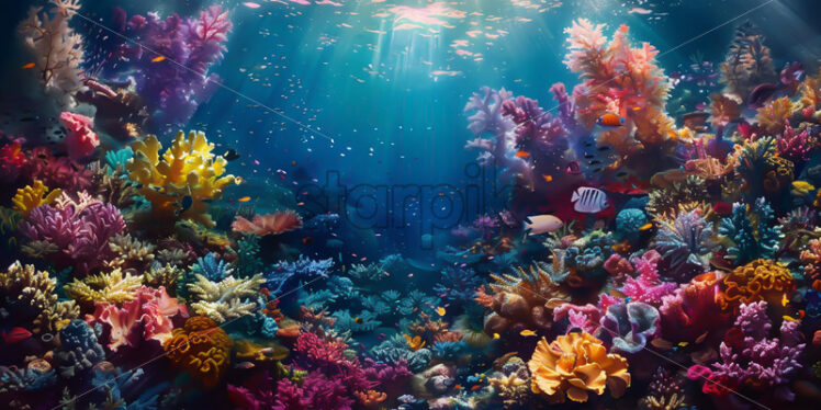 A wonderful underwater landscape - Starpik Stock