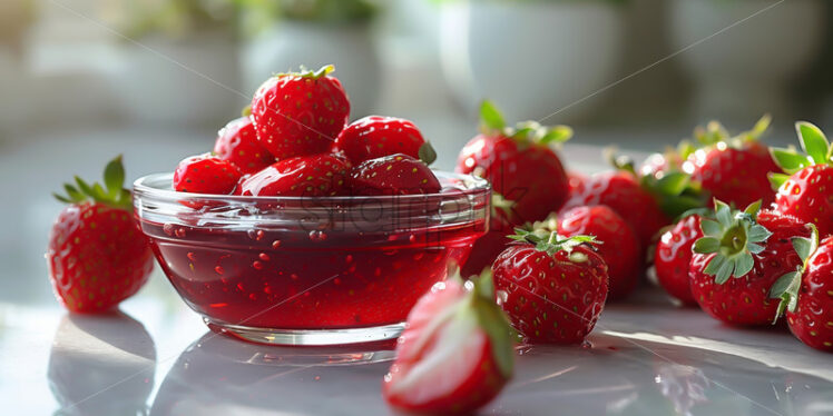 Delicious and sweet strawberry on the table - Starpik Stock