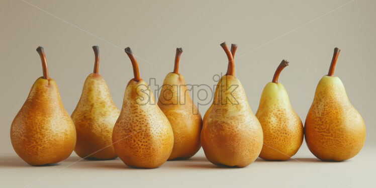 Delicious pears on a white background - Starpik Stock