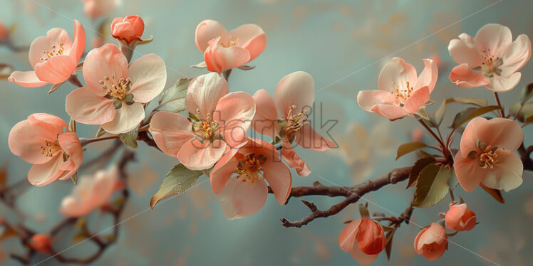 Lovely apple blossoms on a branch - Starpik Stock