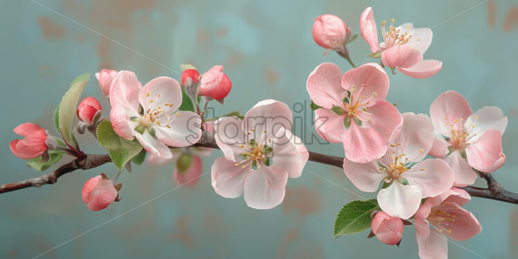 Lovely apple blossoms on a branch - Starpik Stock