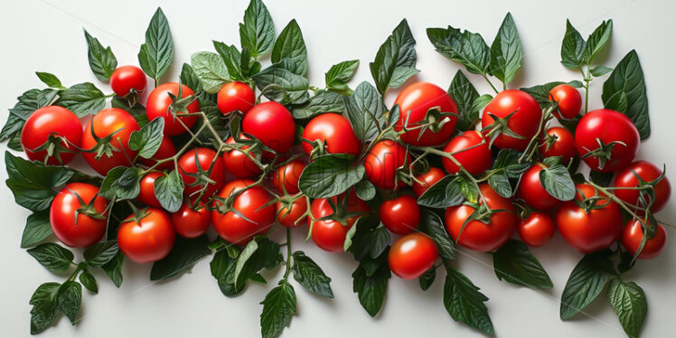 Tomatoes on white background, studio shot - Starpik Stock