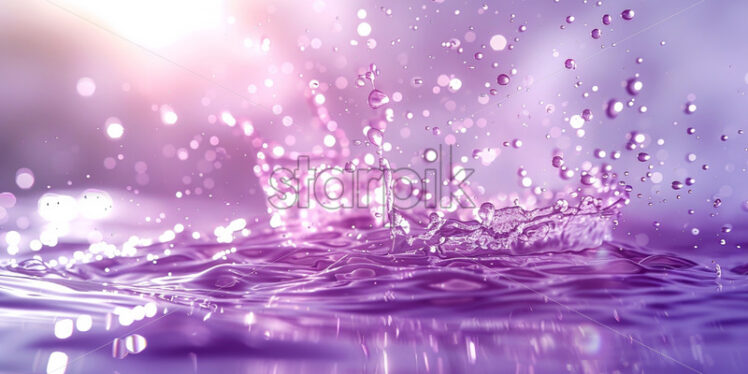 A purple liquid splash background - Starpik