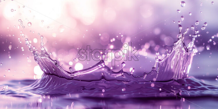 A purple liquid splash background - Starpik