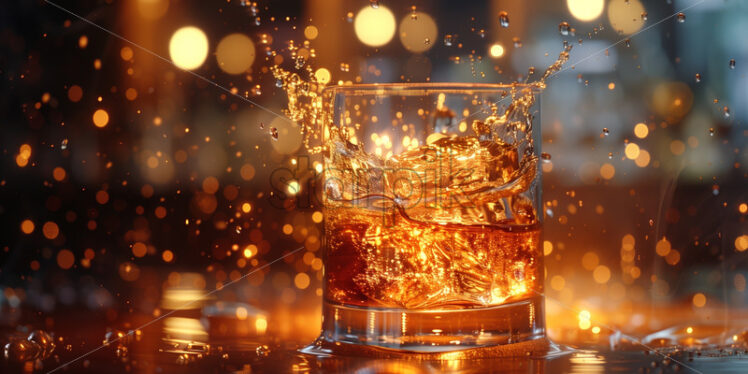 A whisky splash cocktail - Starpik