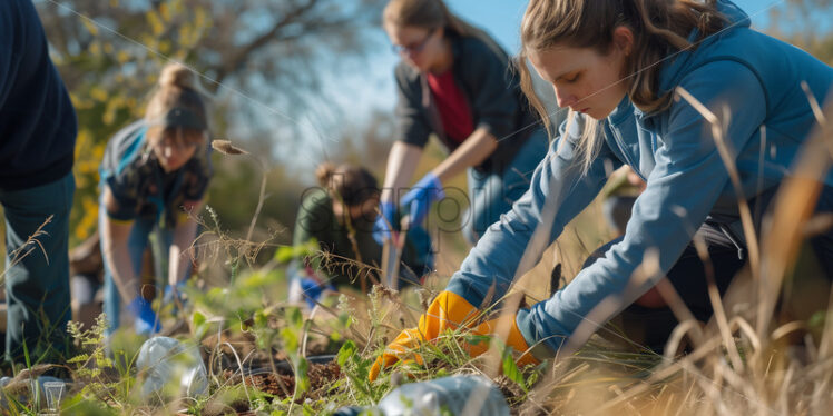 Activists and Volunteers Protecting Wildlife Habitats - Starpik Stock