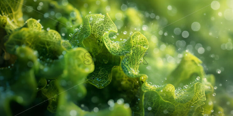 Algae macro close up greens - Starpik