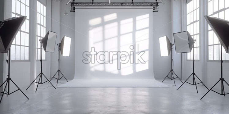 Behind the scenes lighting stage - Starpik