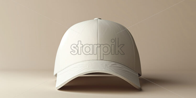 Beige cap mock up design product - Starpik