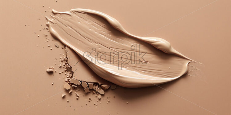 Beige cosmetics taupe color background - Starpik