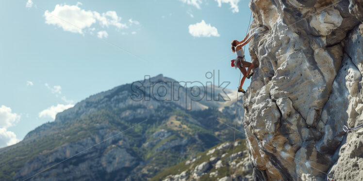 Cliffside Ascent - Starpik Stock