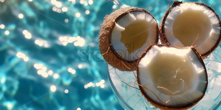 Coconut cocktail by the pool - Starpik