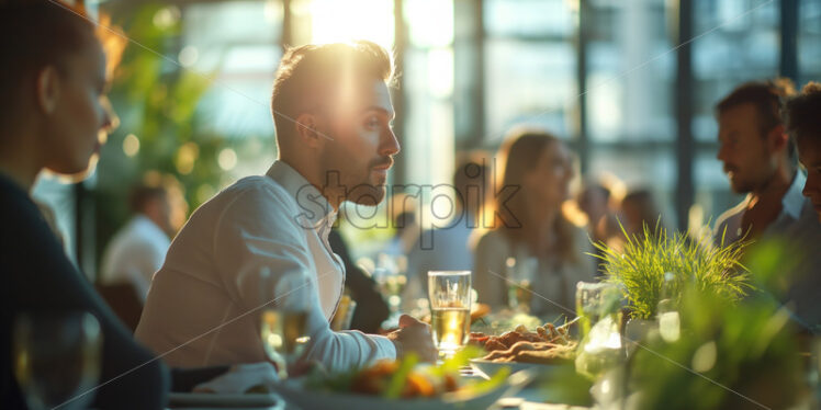 Colleagues having lunch together  - Starpik