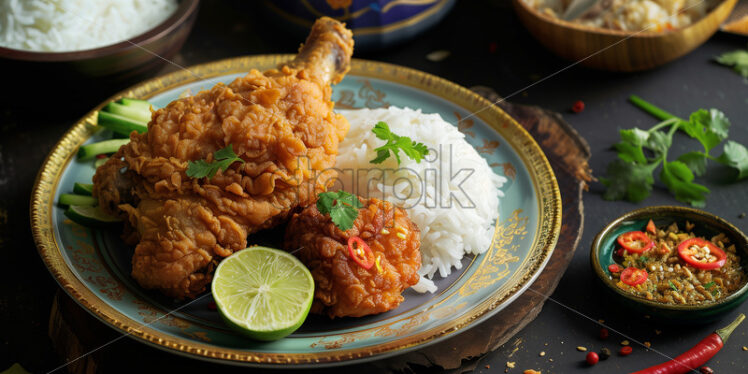 Fried Marinated Chicken - Starpik Stock