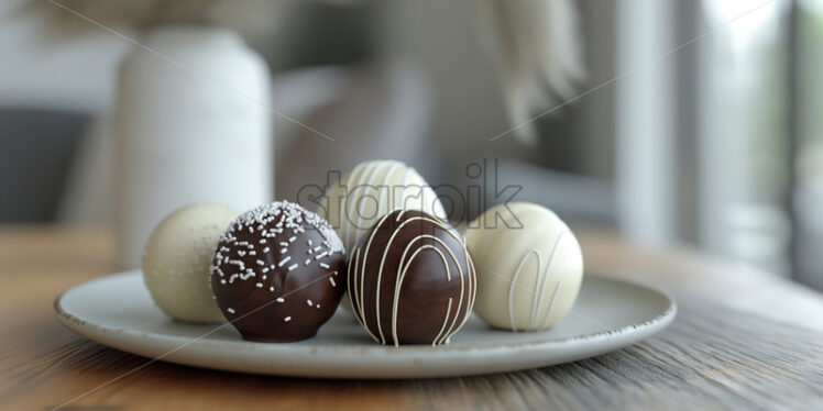 Homemade truffle chocolates delicious gourmet healthy dessert - Starpik