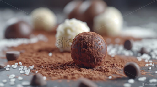 Homemade truffle chocolates delicious gourmet healthy dessert - Starpik