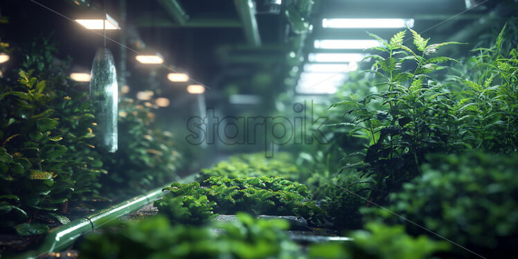 Hydroponic farm, eco organic plants - Starpik