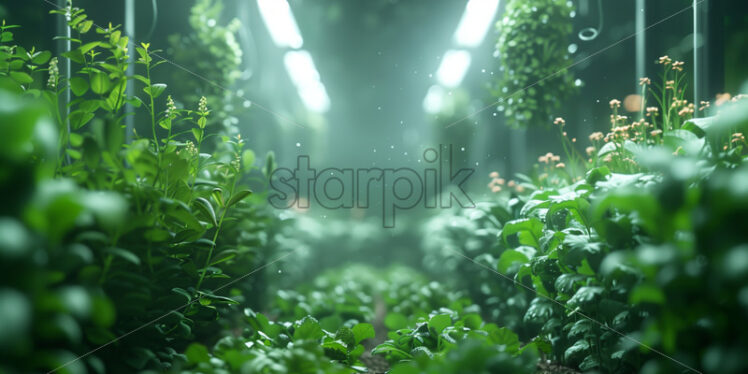 Hydroponic farm, eco organic plants - Starpik