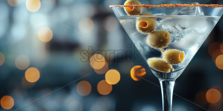 Martini cocktail drink on a bar - Starpik