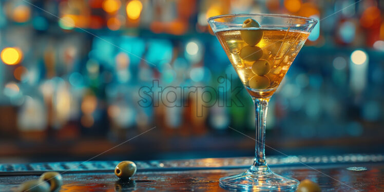 Martini cocktail drink on a bar - Starpik