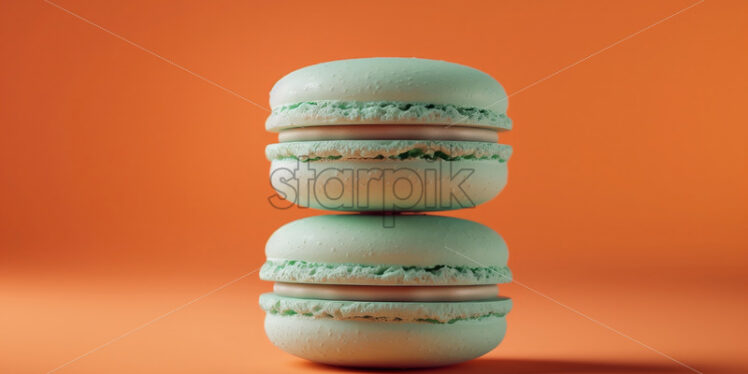 Mint macaroons delicious - Starpik