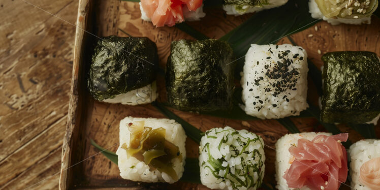 Onigiri Delights: Savory Rice Balls  - Starpik Stock