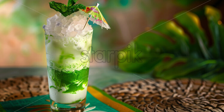 Pandan-Flavored Milk Shake - Starpik Stock