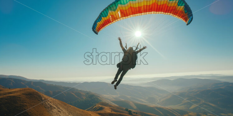 Paragliding Euphoria - Starpik Stock