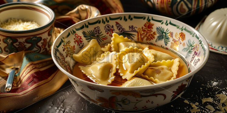 Pasta Parcels with Meat - Starpik Stock