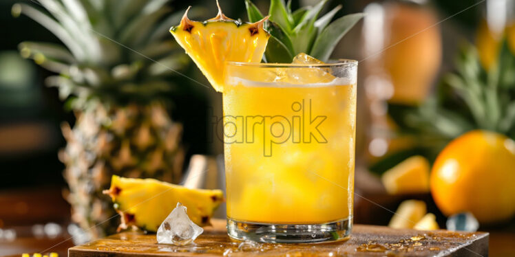 Pineapple cocktail summer drink - Starpik