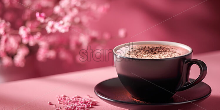 Pink Capuccino coffee cup - Starpik