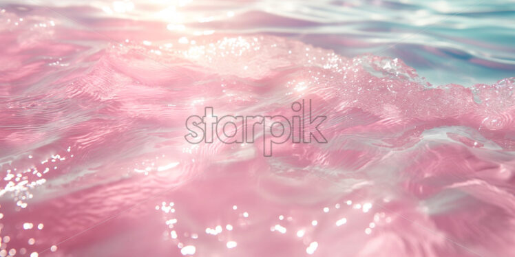 Pink sea water background - Starpik