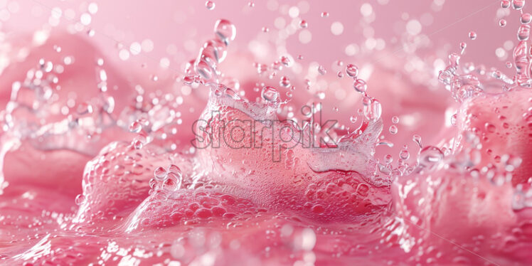 Pink soda splash background - Starpik