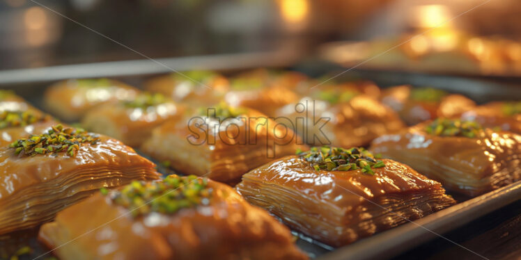 Pistachio Baklava delicious cooked  - Starpik