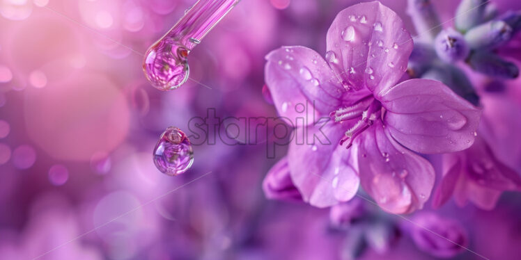 Purple tropical flower detailed macro - Starpik