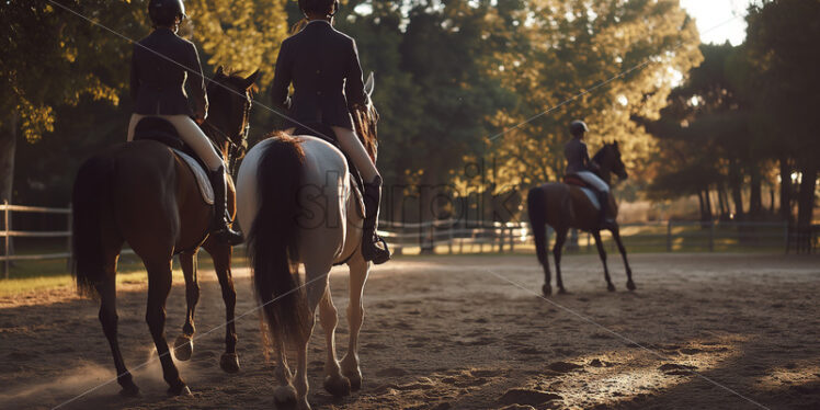 Riding Lessons at the Stables - Starpik Stock