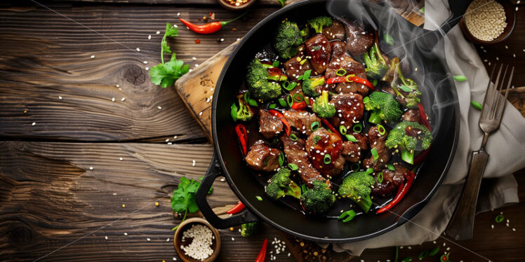 Sizzling Beef and Broccoli - Starpik Stock